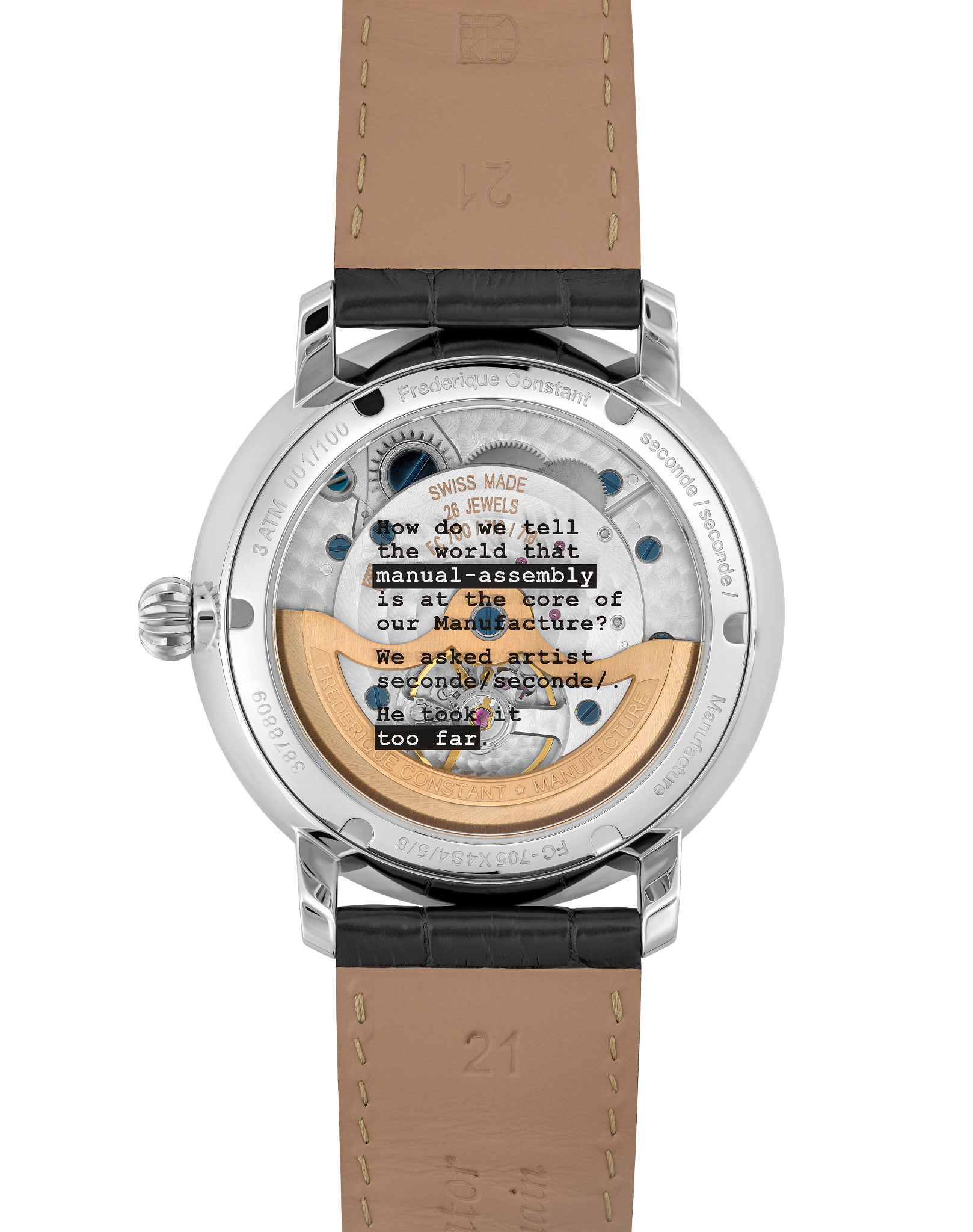 Manufacture Slimline Moonphase Watch FC-705SOC4S6 | Frederique